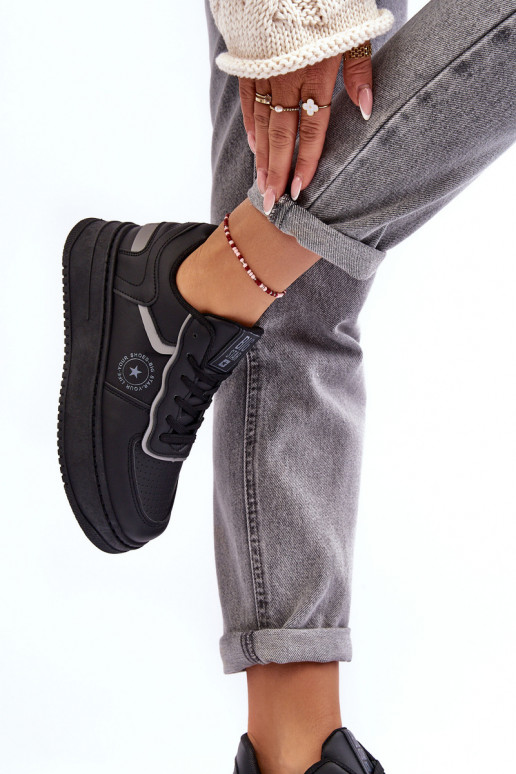 Moteriški sportiniai bateliai, sportbačiai Big Star MM274232 juodos spalvos