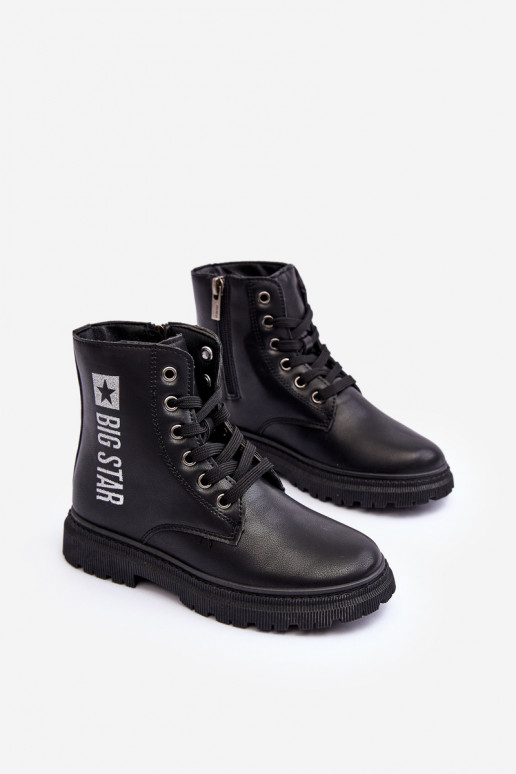 Aulinukai Vaikiški pašiltinti Big Star MM374152 juodos spalvos