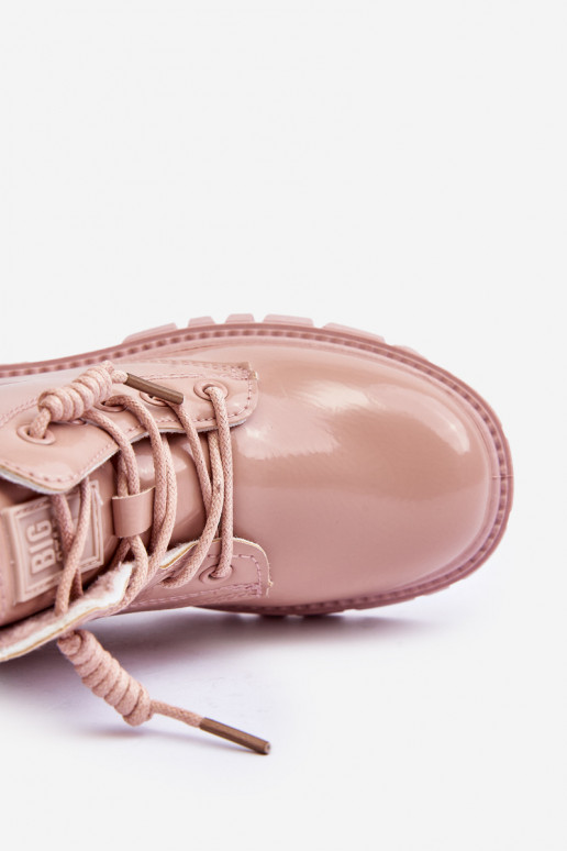 pašiltinti su lako efektu Aulinukai Vaikiški Big Star MM374144 rožinės spalvos