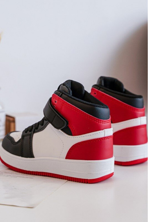 Vaikiški sportiniai bateliai Baltos-raudonos spalvos Teredite