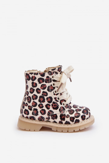 pašiltinti Aulinukai Vaikiški su užtrauktukais smėlio spalvos-rudos spalvos Dolida 2