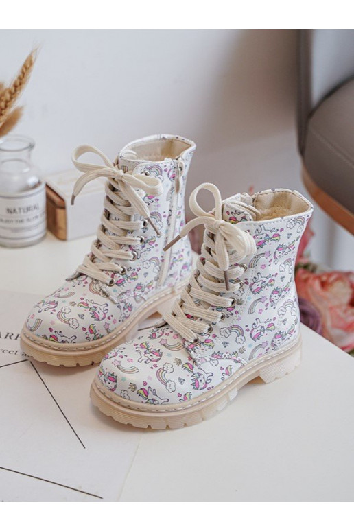 pašiltinti Aulinukai Vaikiški su užtrauktukais smėlio spalvos Dolida