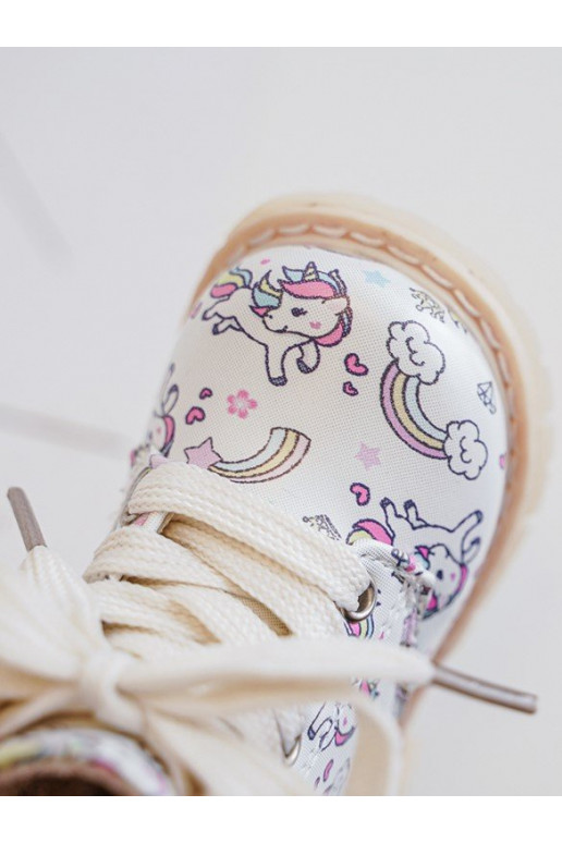 pašiltinti Aulinukai Vaikiški su užtrauktukais smėlio spalvos Dolida