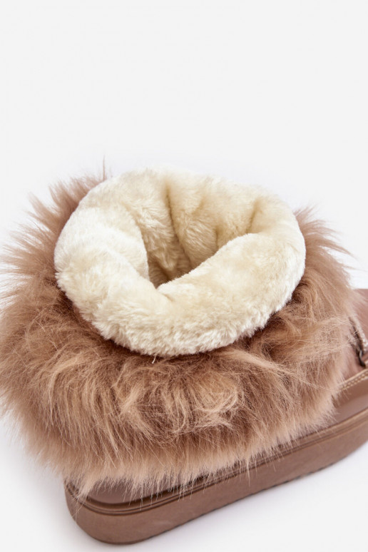 sniego batai su raišteliais smėlio spalvos Santero sniego batai su raišteliais smėlio spalvos Santero