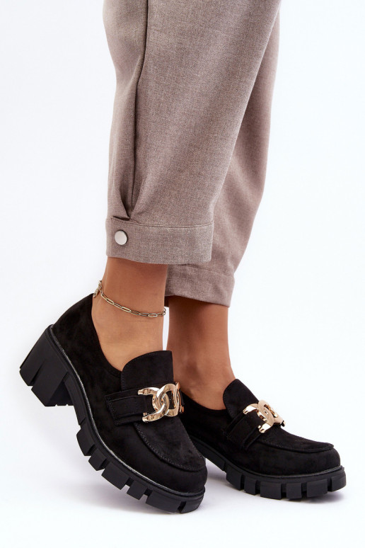 iš zomšos batai   su ornamentais juodos spalvos Rullenes