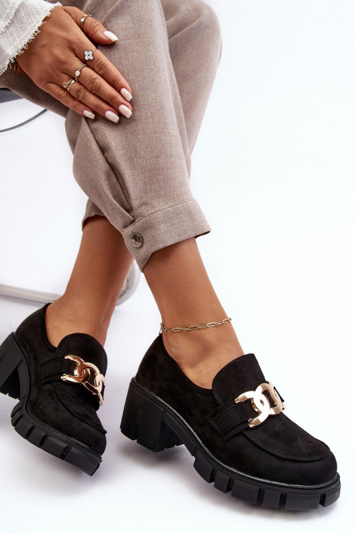 iš zomšos batai   su ornamentais juodos spalvos Rullenes