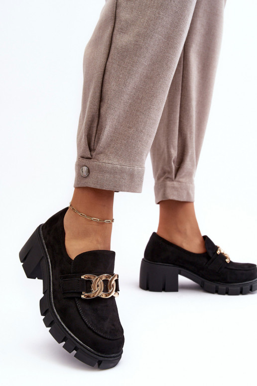 iš zomšos batai   su ornamentais juodos spalvos Rullenes