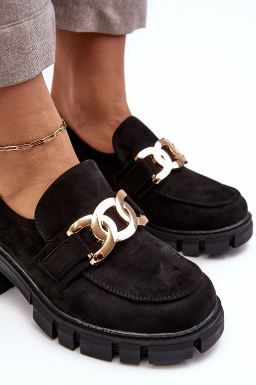 iš zomšos batai   su ornamentais juodos spalvos Rullenes