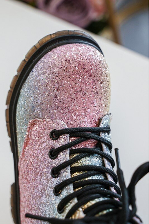 Vaikiški su blizgesiu Aulinukai pašiltinti su užtrauktukais įvairių spalvų Saussa