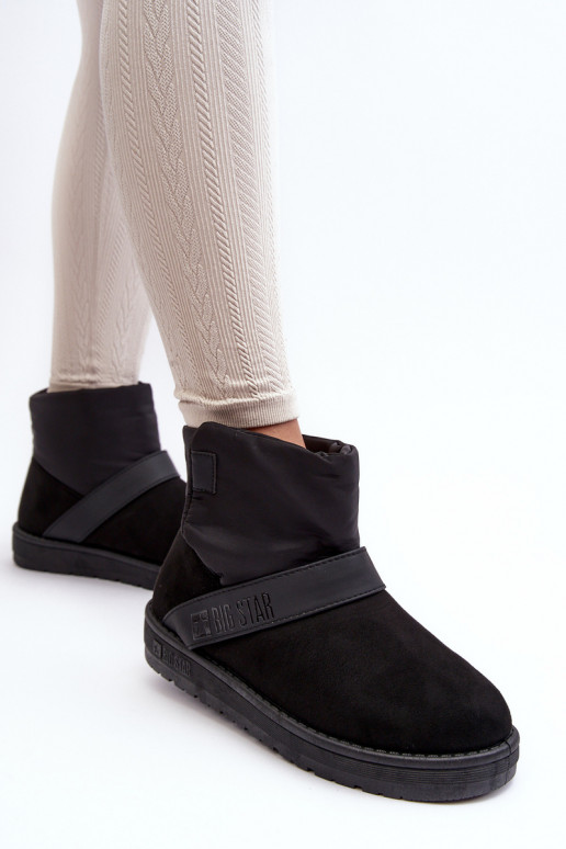 sniego batai pašiltinti su platforma juodos spalvos Big Star MM274151 sniego batai pašiltinti su platforma juodos spalvos Big Star MM274151