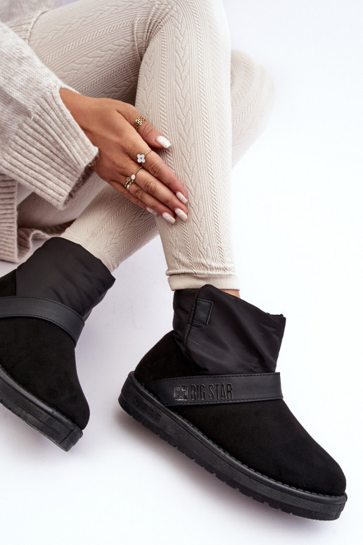 sniego batai pašiltinti su platforma juodos spalvos Big Star MM274151 sniego batai pašiltinti su platforma juodos spalvos Big Star MM274151