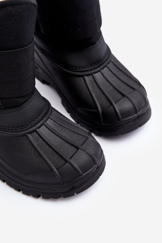 Vaikiški sniego batai su lipniais užsegimais pašiltinti juodos spalvos Big Star MM374122