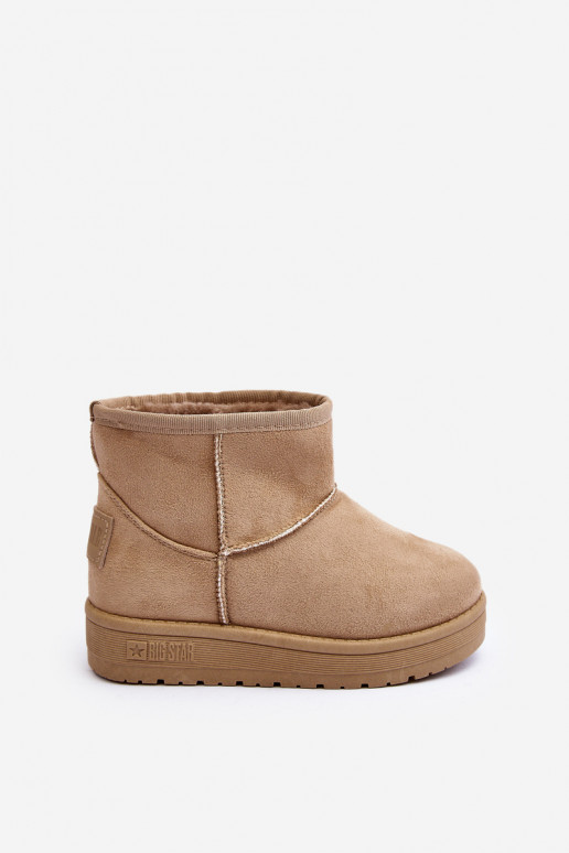 Vaikiški sniego batai pašiltinti smėlio spalvos Big Star MM374056