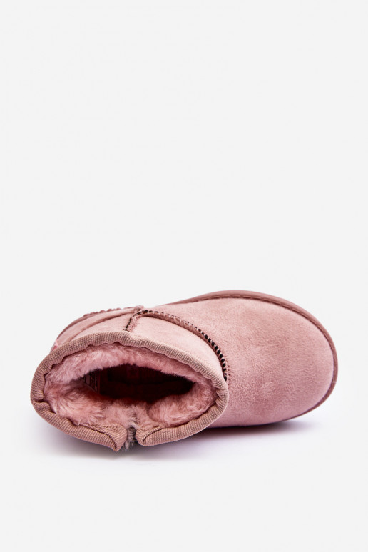 Vaikiški sniego batai pašiltinti su užtrauktukais rožinės spalvos Big Star MM374101