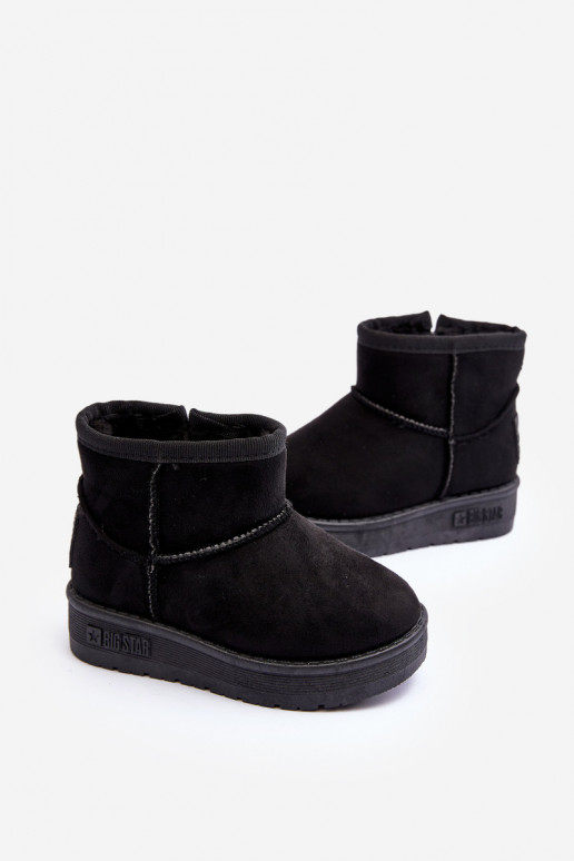 Vaikiški sniego batai pašiltinti su užtrauktukais juodos spalvos Big Star MM374100