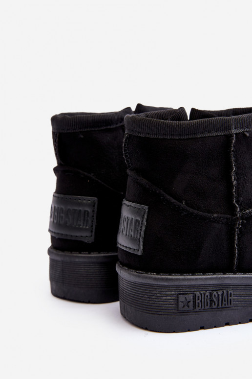 Vaikiški sniego batai pašiltinti su užtrauktukais juodos spalvos Big Star MM374100