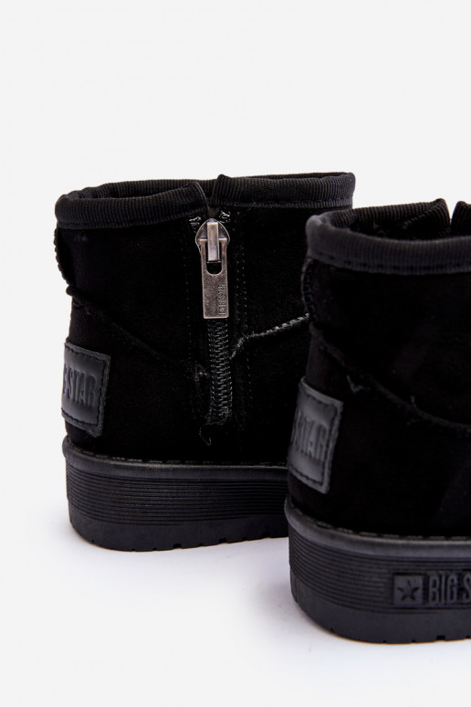 Vaikiški sniego batai pašiltinti su užtrauktukais juodos spalvos Big Star MM374100