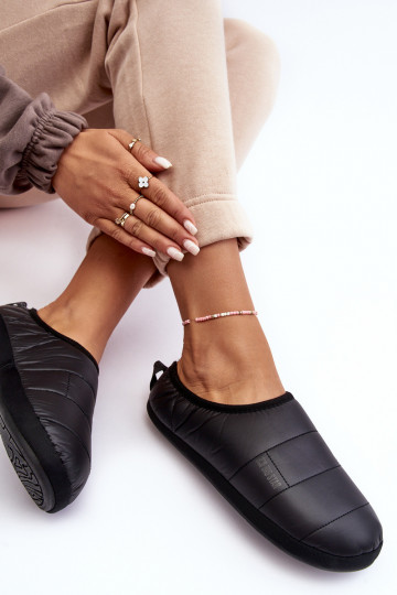 Šlepetės pašiltinti juodos spalvos Big Star KK274604