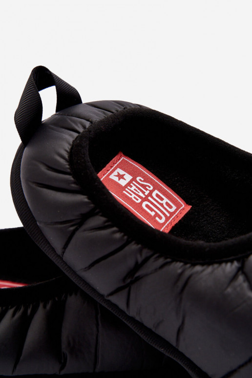 Įsispiriamo modelio pašiltinti Šlepetės juodos spalvos Big Star KK174363