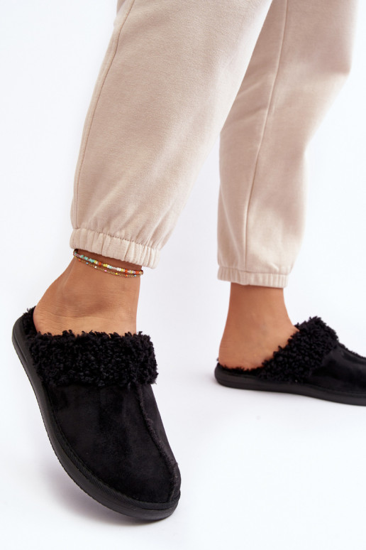 pašiltinti Šlepetės   Inblu EK000010 juodos spalvos