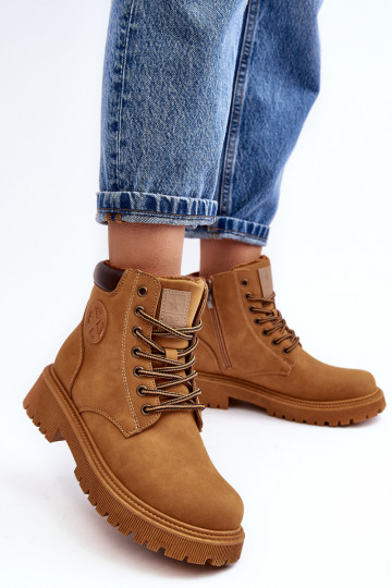 pašiltinti Aulinukai batai rudos spalvos Felizia