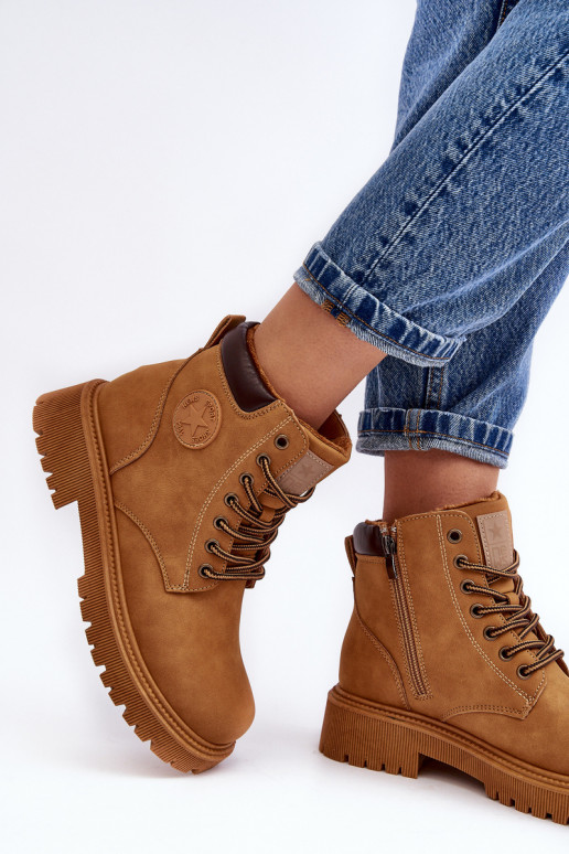 pašiltinti Aulinukai batai rudos spalvos Felizia