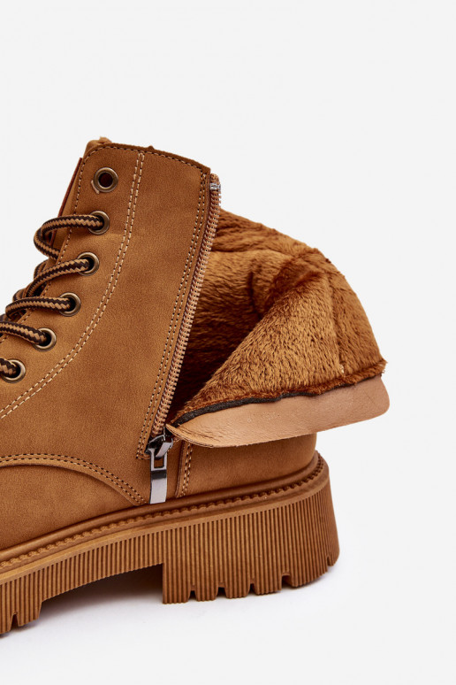 pašiltinti Aulinukai batai rudos spalvos Felizia