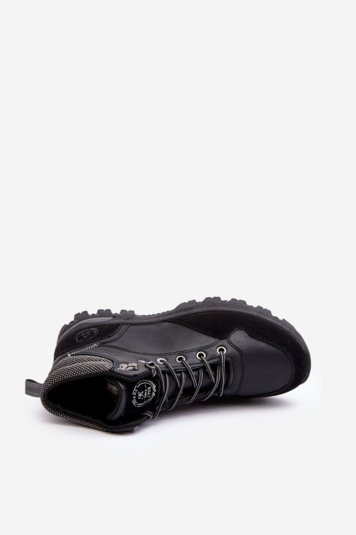 žygio batai batai su raišteliais juodos spalvos Salomene žygio batai batai su raišteliais juodos spalvos Salomene