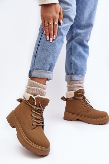 batai     su pašiltinimu rudos spalvos Lynnvia 2