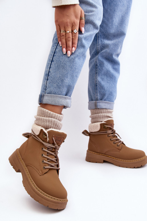 batai     su pašiltinimu rudos spalvos Lynnvia