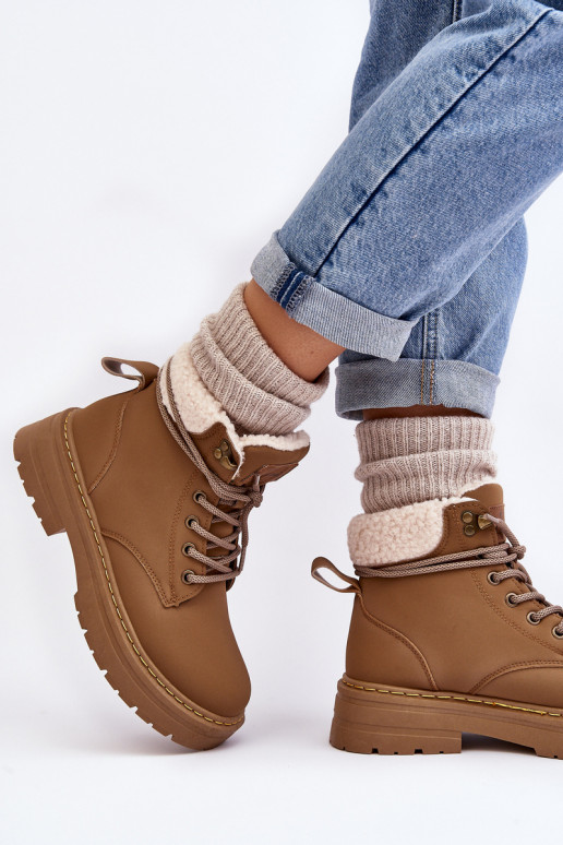 batai     su pašiltinimu rudos spalvos Lynnvia