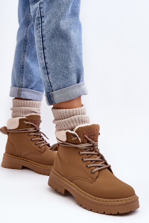 batai     su pašiltinimu rudos spalvos Lynnvia