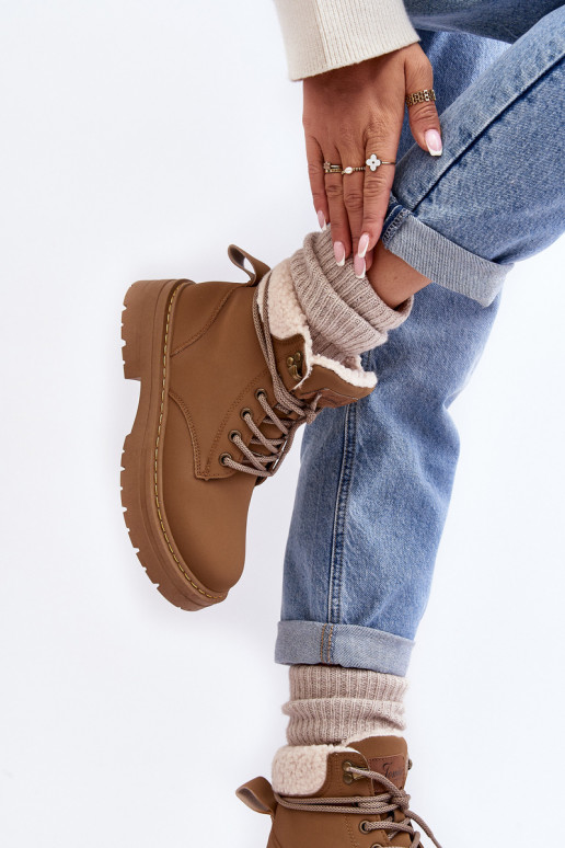 batai     su pašiltinimu rudos spalvos Lynnvia