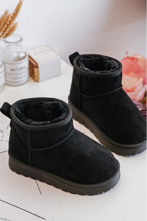 Vaikiški sniego batai Aulinukai pašiltinti juodos spalvos Nallita Vaikiški sniego batai Aulinukai pašiltinti juodos spalvos Nallita