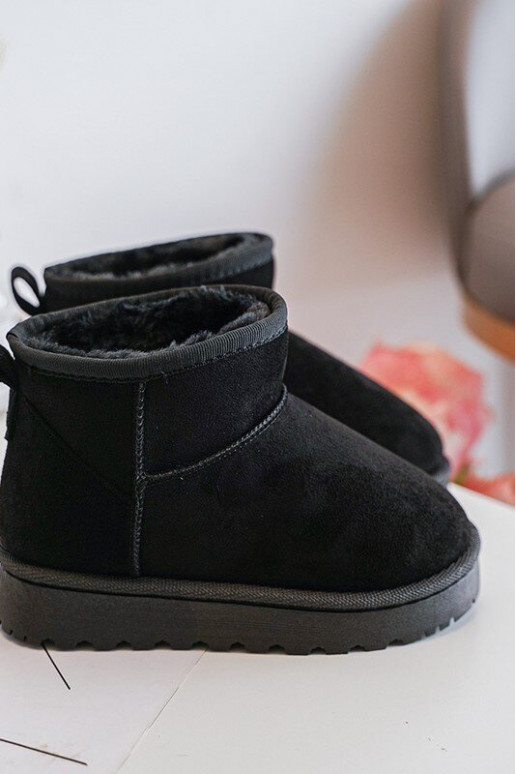 Vaikiški sniego batai Aulinukai pašiltinti juodos spalvos Nallita Vaikiški sniego batai Aulinukai pašiltinti juodos spalvos Nallita