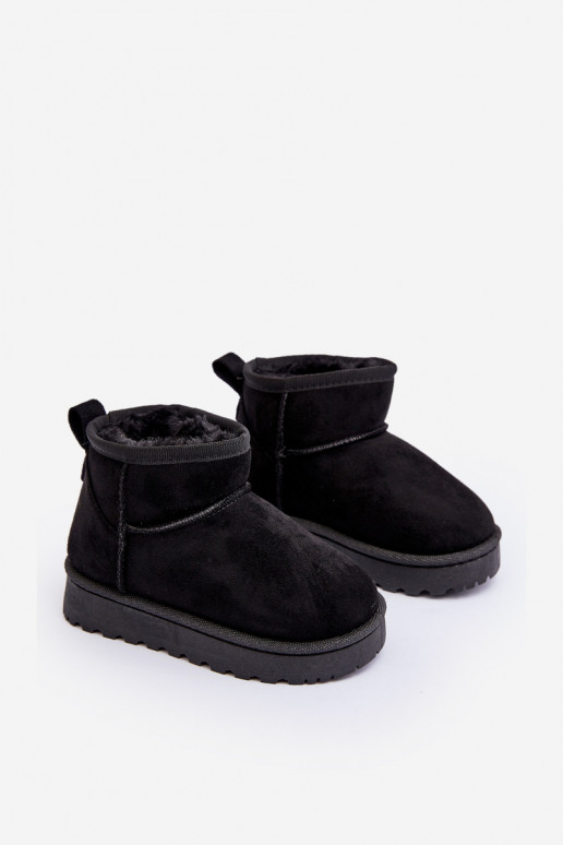 Vaikiški sniego batai Aulinukai pašiltinti juodos spalvos Nallita Vaikiški sniego batai Aulinukai pašiltinti juodos spalvos Nallita