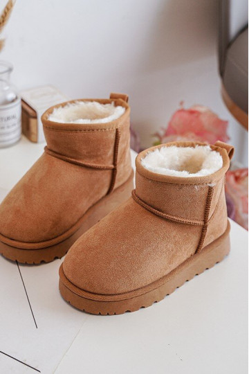 Vaikiški sniego batai Aulinukai pašiltinti rudos spalvos Nallita 2