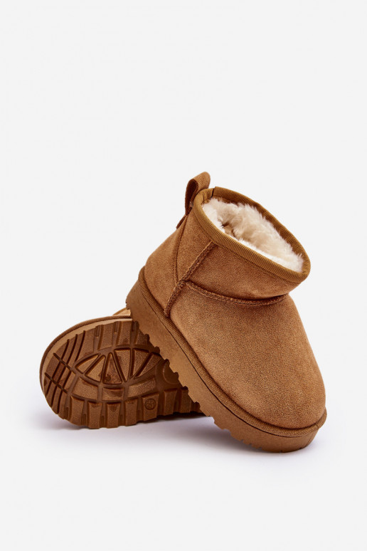 Vaikiški sniego batai Aulinukai pašiltinti rudos spalvos Nallita Vaikiški sniego batai Aulinukai pašiltinti rudos spalvos Nallita