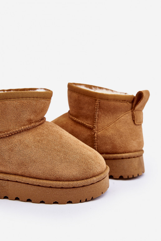 Vaikiški sniego batai Aulinukai pašiltinti rudos spalvos Nallita Vaikiški sniego batai Aulinukai pašiltinti rudos spalvos Nallita