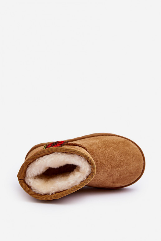 sniego batai Aulinukai pašiltinti Vaikiški rudos spalvos Leonora