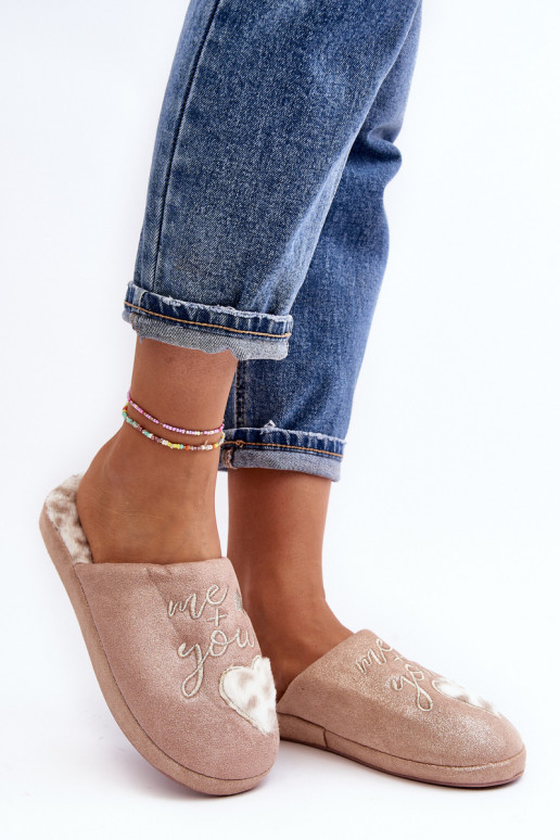 su blizgesiu Šlepetės   rožinės spalvos Geraja su blizgesiu Šlepetės   rožinės spalvos Geraja