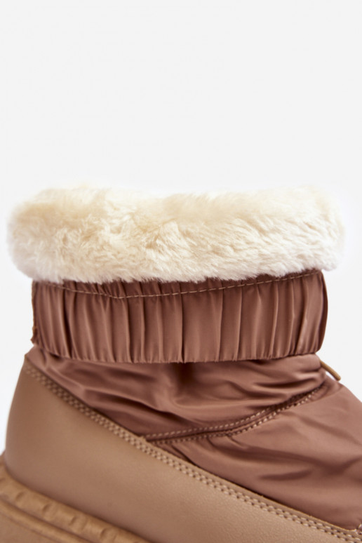 sniego batai   su masyviu padu smėlio spalvos Lureta