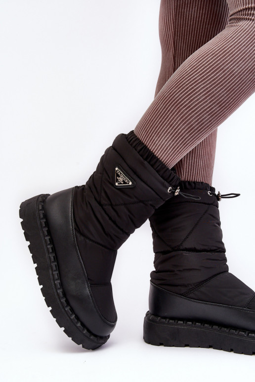 sniego batai   su masyviu padu juodos spalvos Lureta