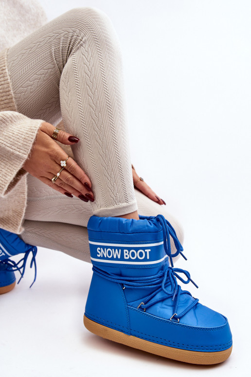 Suvarstomi žieminiai batai mėlynos spalvos Soia