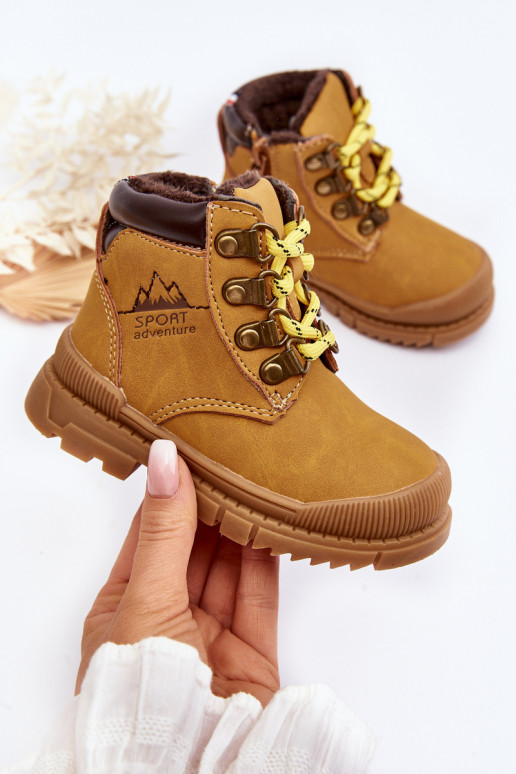 Šilti vaikiški batai batai rudos spalvos Walter