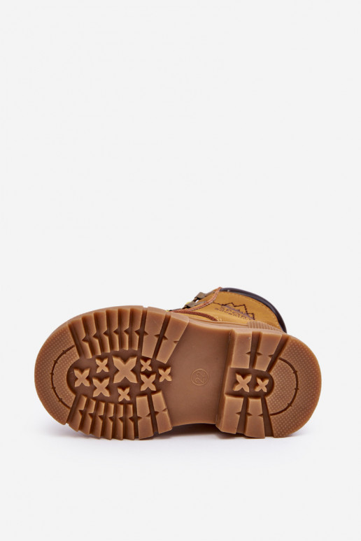 Šilti vaikiški batai batai rudos spalvos Walter