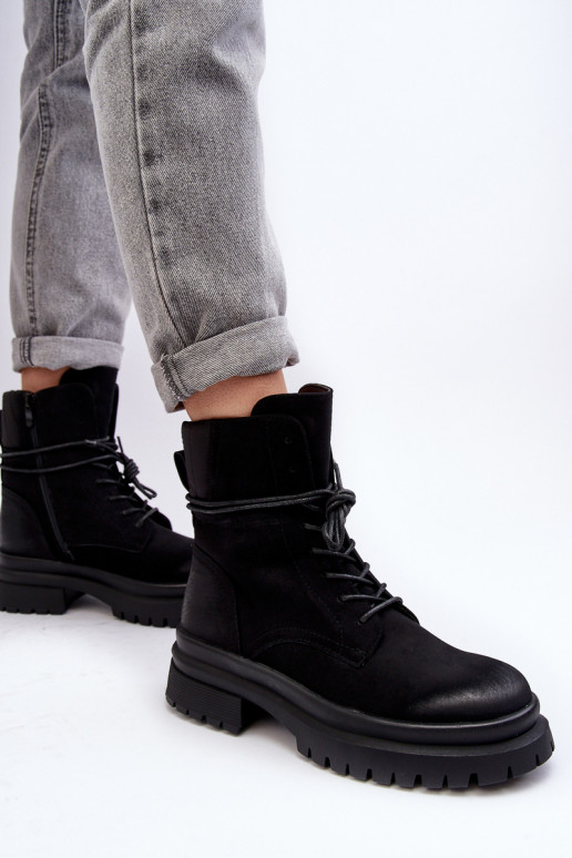 Moteriški aulinukai su masyviu padu juodos spalvos Narelona