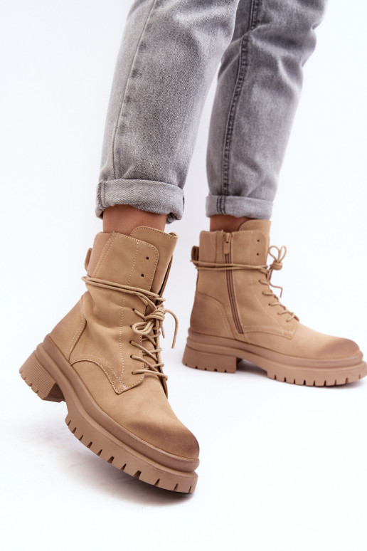 Moteriški aulinukai su masyviu padu smėlio spalvos Narelona