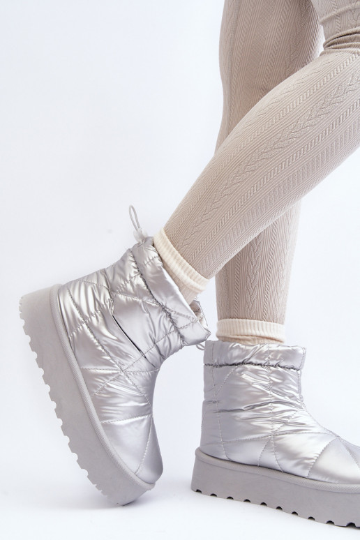 sniego batai   su platforma sidabro spalvos Fionia sniego batai   su platforma sidabro spalvos Fionia