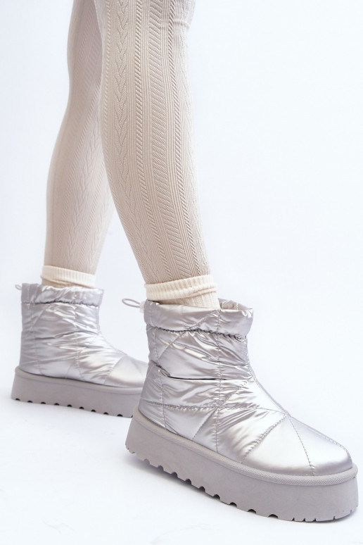 sniego batai   su platforma sidabro spalvos Fionia sniego batai   su platforma sidabro spalvos Fionia